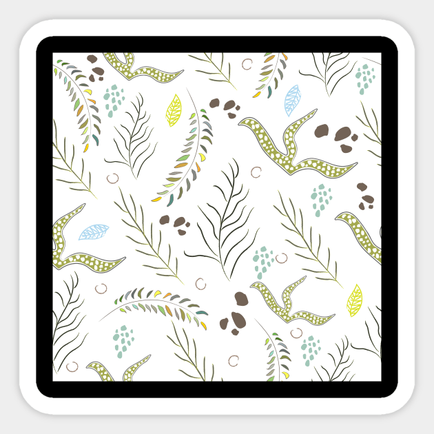 Algae Pattern Sticker by Countryside